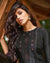 Black Color Silk Digital Printed Winter Pakistani Suits