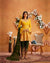 Yellow and Green Color Wedding Wear Georgette Unstitched Pakistani Pant Suits