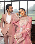 Baby Pink Color Bridal Wear Unstitched Pakistani Stylish Suits