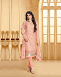 Peach Color Party Wear Fancy Unstitched Pakistani Sharara Suit