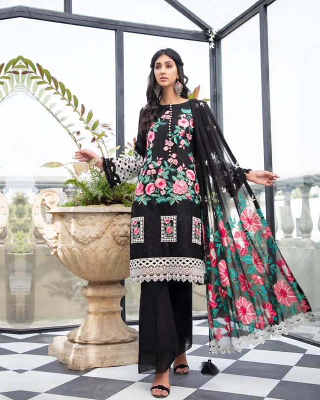 Black Art Silk Punjabi Salwar Suit with Dupatta Raksha Bandhan Collection  1843SL01