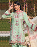 Glowing Sea Green Colored Casual Pakistani Printed Cotton Suit