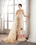 Off white Color Wedding Wear Unstitched Pakistani Heavy Palazzo Suits