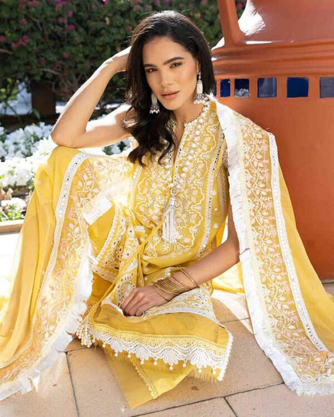Indian Yellow Color Traditional Designer Palazzo Heavy Embroidery Thread  and Sequence Work Readymade Pakistani Salwar Kameez Dupatta Suit - Etsy