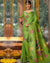 Dark Green Color Festive Wear Banarasi Silk Saree