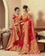 Red Color Bridal Wear Heavy Banarasi Silk Saree With Double Blouse