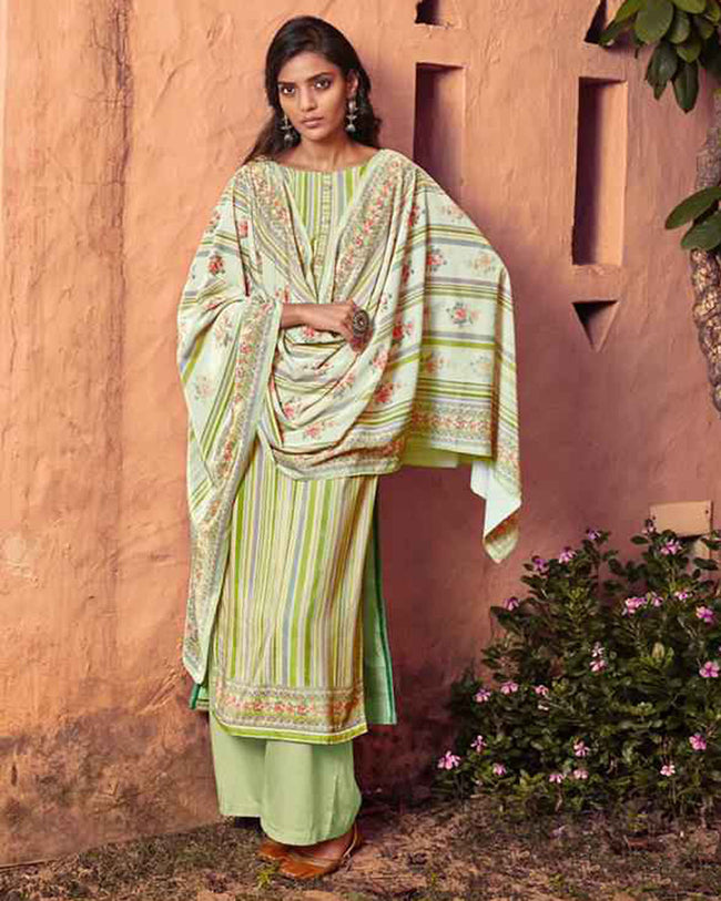 Kimora Fashion Jhilmil Pure Pashmina Winter Ladies Suit 9217