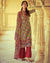 Red Color Unstitched Pasmina Block Printed Winter Pakistani Suits