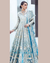 Blue Colored Bridal Wear Unstitched Heavy Pakistani Salwar Kameez Suits