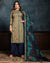 Navy Blue Color Winter Wear Printed Pashmina Unstitched Pakistani Salwar Kameez Suit