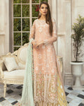 Trendy Peach Color Georgette Unstitched Pakistani Palazzo Suit