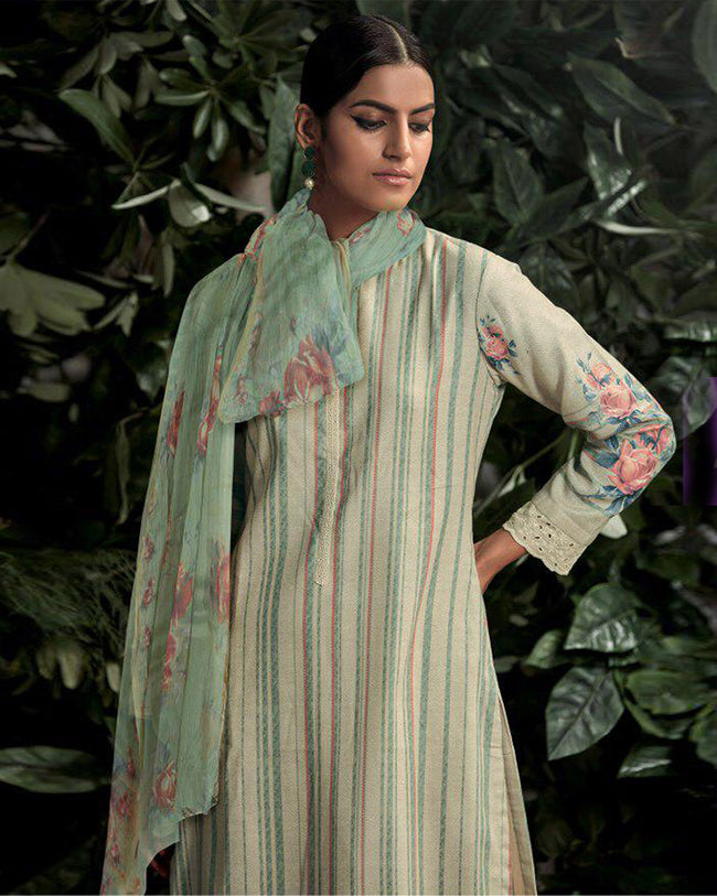 Winter Cluster Pashmina Salwar Suit Design 563 – Reyna Fabrics