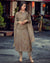 Gray Color Digital Printed Pashmina Unstitched Winter Pakistani Suit