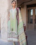 Green Color Summer Wear Unstitched Pure Cotton Lawn Pakistani Salwar Kameez Suits