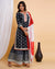 Black Color Cotton Gota Patti Work Style Printed Sharara Jaipuri Suit