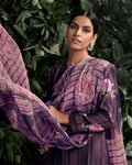 Purple Color Digital Printed Pashmina Unstitched Winter Pakistani Suit